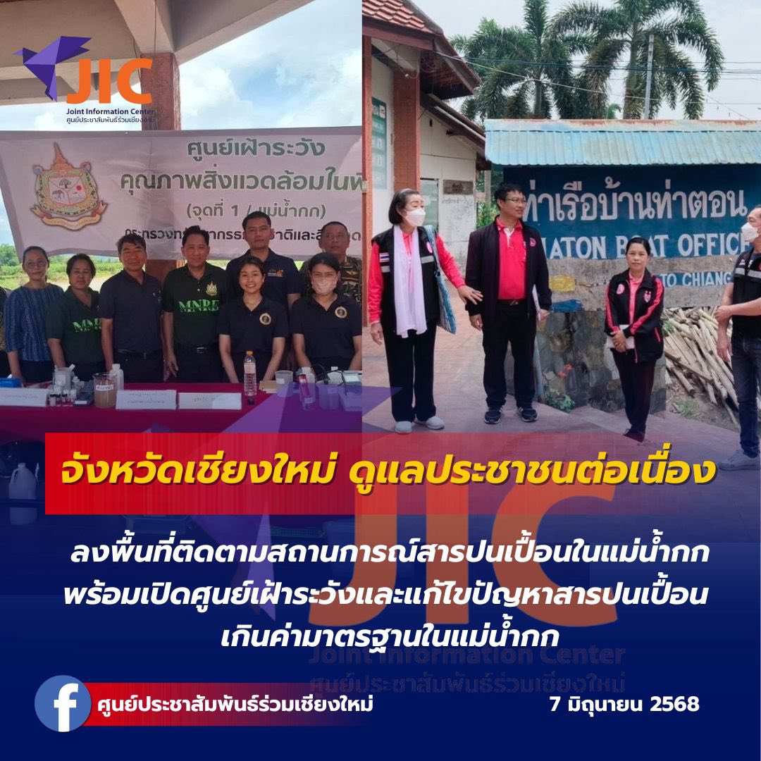 สารปนเปื้อนแม่น้ำกก