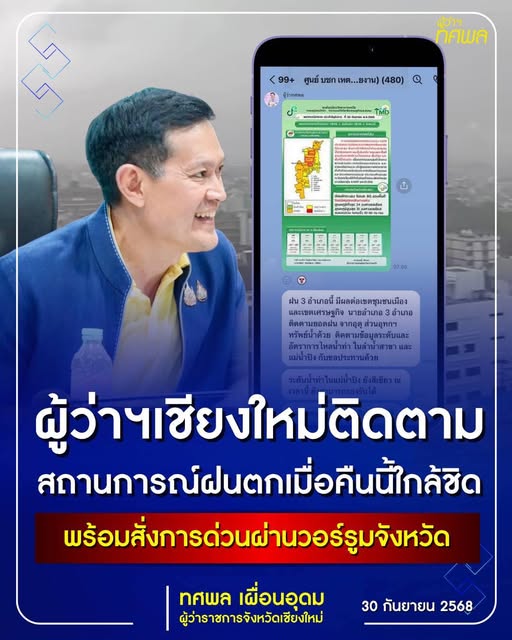 ติดตามสถานการณ์ฝน