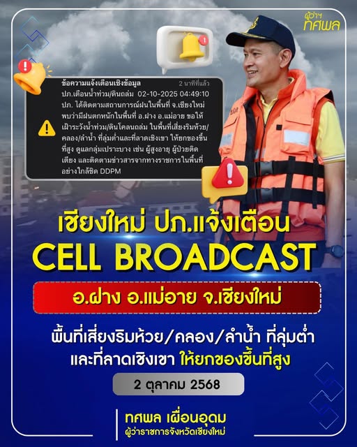 ปภ.แจ้งเตือน